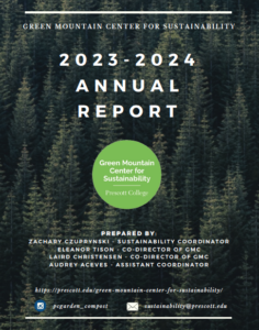 Green Mountain Center for Sustainability Annual Report Image